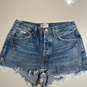 AGOLDE Women's Blue Denim Shorts